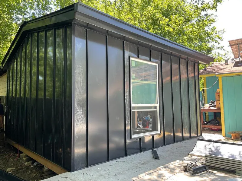 Black standing seam metal wall panels for Roof Inspection in Jessup